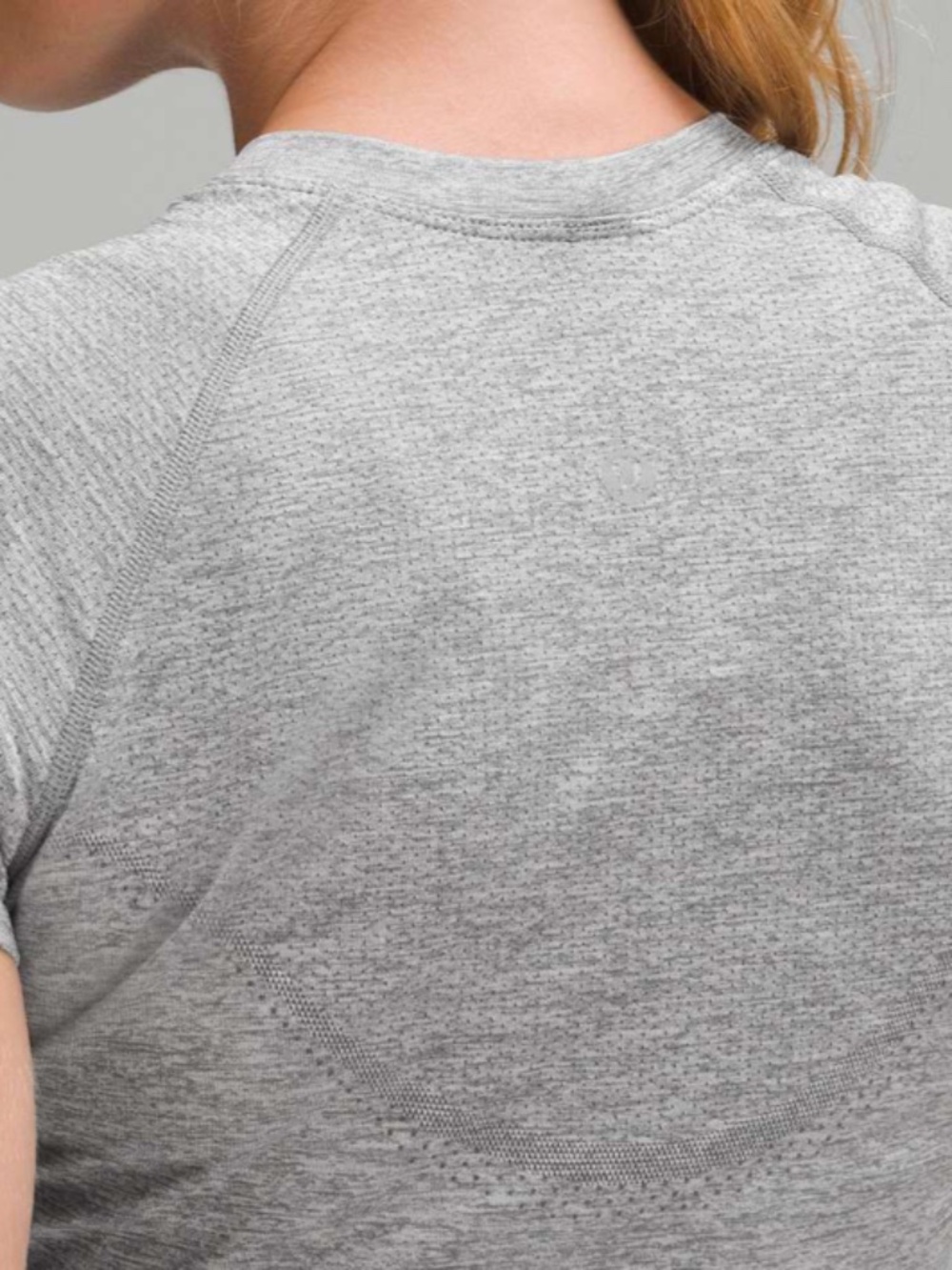 Lululemon Swiftly Tech Cropped Short-Sleeve Shirt 2.0 Sz 8 in Slate / White - Picture 4 of 9